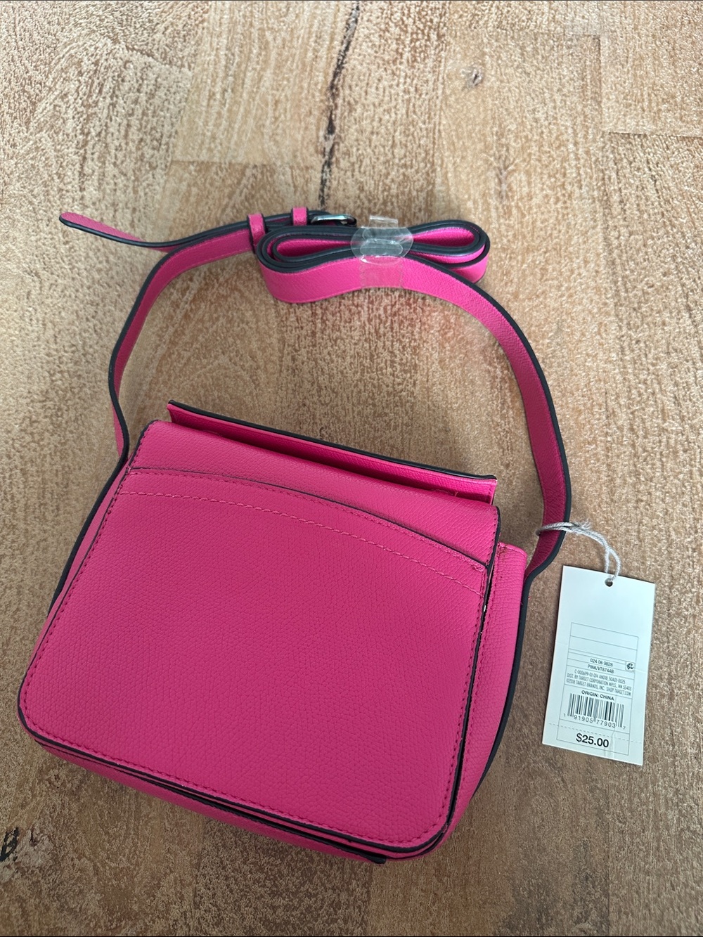 a new day Hot Pink Crossbody Bag